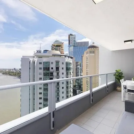 Sk2 - Charming Skyline Cbd W River Views 3 Bedroom Private Apartment Brisbane Exterior photo