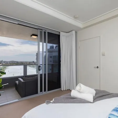 Sk2 - Charming Skyline Cbd W River Views 3 Bedroom Private Apartment Brisbane Exterior photo
